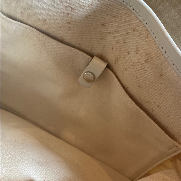 Burberry Cranberry and Cream Tartan Tote Bag - Picture 5 of 14